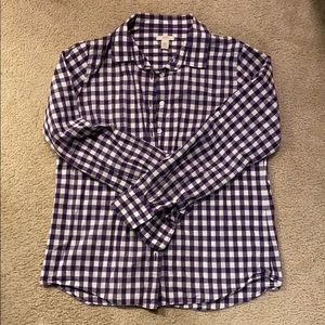 Gingham Plaid Button Down